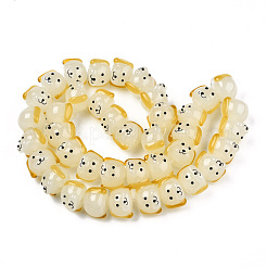 Handmade Lampwork Beads Strands&nbsp;LAMP-N021-42F