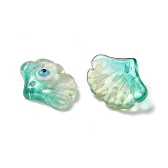 Transparent Glass with Enamel Pendants&nbsp;GLAA-G108-02