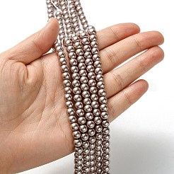 Eco-Friendly Dyed Glass Pearl Round Beads Strands&nbsp;HY-A008-6mm-RB046