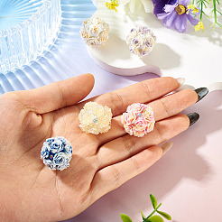 Handmade Rhinestone Clay Pave Beads&nbsp;CLAY-TAC0015-02C