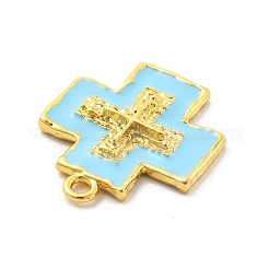 Brass Enamel Pendants&nbsp;KK-L228-39B-G