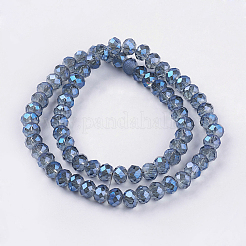 Electroplate Glass Beads Strands&nbsp;EGLA-D020-8x5mm-59