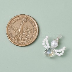 Glass Seed Beaded Pendants&nbsp;PALLOY-MZ00355-01