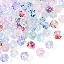 90Pcs 9 Colors Baking Paint Transparent Glass Beads&nbsp;GLAA-TA0003-33