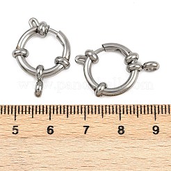 304 Stainless Steel Spring Ring Clasps&nbsp;STAS-B095-02P-03