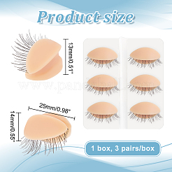 Silicone Replacement Eyelids For Mannequin Head Eyelids&nbsp;MRMJ-WH0070-98B