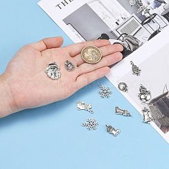 Christmas Mixed Style Tibetan Style Alloy Pendants&nbsp;TIBEP-F040-02AS
