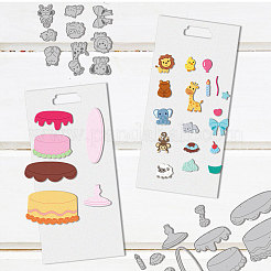 Birthday Animal Cake Carbon Steel Cutting Dies Stencils&nbsp;DIY-WH0309-1957