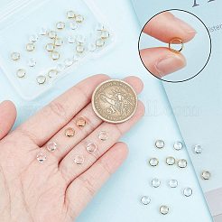 52Pcs 2 Colors Brass Beads Frames&nbsp;KK-CN0001-73