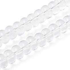 Transparent Glass Beads Strands&nbsp;GLAA-ZX008-8mm-19A