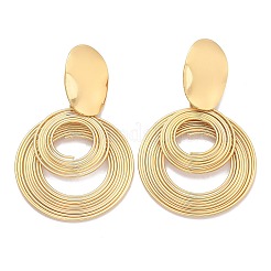 304 Stainless Steel Dangle Stud Earrings&nbsp;EJEW-C142-18G