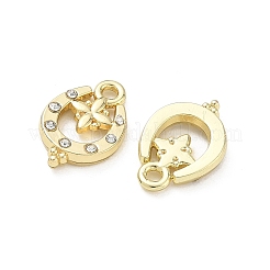 Alloy Rhinestone Pendants&nbsp;FIND-D044-16G