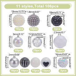 Acrylic Beads Sets&nbsp;OACR-AR0001-34