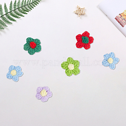 50Pcs 5 Colors Combed Cotton Ornament Accessories&nbsp;AJEW-CP0009-42