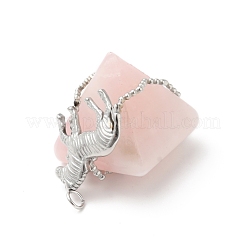 Natural Rose Quartz Pendants&nbsp;G-G870-13P-04