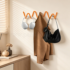 Wave Shaped Iron Wall Mount Coat Rack&nbsp;AJEW-WH0481-787