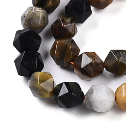 Natural Petrified Wood Beads Strands&nbsp;G-T139-8mm-52