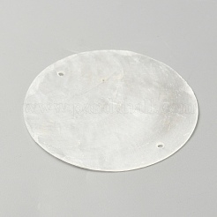 Natural Capiz Shell Connector Charms&nbsp;SHEL-WH0002-09A