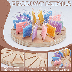 Wooden Bobbin Storage Holders&nbsp;DIY-WH0622-249