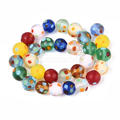 Handmade Lampwork Beads Strands&nbsp;LAMP-N036-10A-01