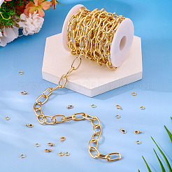 DIY Aluminium Paperclip Chains Bracelets/Necklaces Making Kit&nbsp;DIY-TA0012-92
