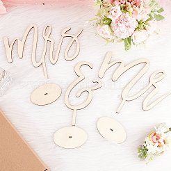 Mr and Mrs Sign for Wedding&nbsp;DJEW-WH0001-12