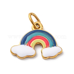 304 Stainless Steel Enamel Pendants&nbsp;STAS-I331-05G