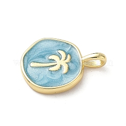 Brass Enamel Pendants&nbsp;KK-A273-07G-02