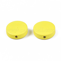 Painted Natural Poplar Wood Beads&nbsp;WOOD-S045-063B-08
