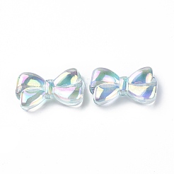 UV Plating Rainbow Iridescent Acrylic Beads&nbsp;OACR-H015-01
