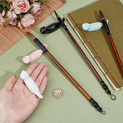 4Pcs 4 Colors Porcelain Chopsticks Rests&nbsp;DIY-WR0004-70