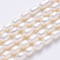 Natural Cultured Freshwater Pearl Beads Strands&nbsp;LS-PEAR-N012-06D