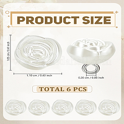40Pcs Plastic Imitation Pearl Shank Buttons&nbsp;BUTT-LP0001-60