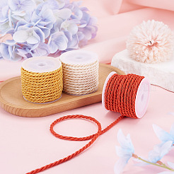 3 Rolls 3 Colors Round Polyester Cord&nbsp;OCOR-TA0003-88A