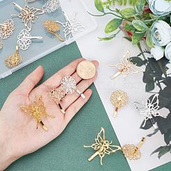 18Pcs 9 Style Iron Hair Findings&nbsp;FIND-PH0002-57