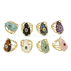Natural Gemstone Cuff Rings&nbsp;GG-CBA5FCC-03G