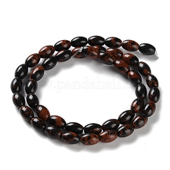 Natural Mahogany Obsidian Beads Strands&nbsp;G-I369-B06-01