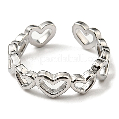 Non-Tarnish 304 Stainless Steel Cuff Rings&nbsp;RJEW-E076-01P