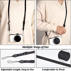 2Pcs 2 Colors Cloth & Polyester Camera Strap&nbsp;AJEW-CA0002-31