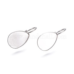 Non-Tarnish 304 Stainless Steel Leverback Earring Findings&nbsp;X-STAS-E474-07P