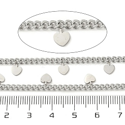 304 Stainless Steel Curb Chains&nbsp;CHS-K017-08B-P