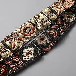 Flower Pattern Polyester Woven Belt Ornament Accessories&nbsp;FIND-WH0127-99