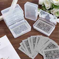 Plastic Card Storage Boxes with Hinged Lids&nbsp;CON-WH20010-05A