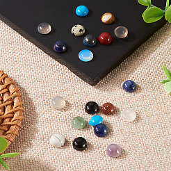 20Pcs Natural & Synthetic Mixed Gemstone Cabochons&nbsp;G-TA0002-76C