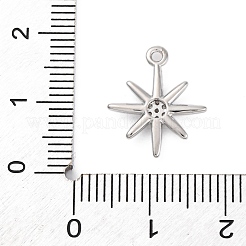 Brass Micro Pave Clear Cubic Zirconia Pendants&nbsp;KK-Z084-01P