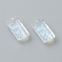 Embossed Glass Rhinestone Pendants&nbsp;GLAA-J101-07A