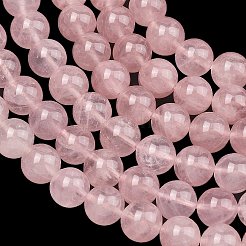 Natural Madagascar Rose Quartz Beads Strands&nbsp;G-Z146-A01-8mm-01