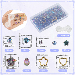 DIY Electroplate Glass Beads Braacelet Making Kits&nbsp;DIY-SP0002-88B