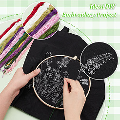 DIY Canvas Shoulder Bag Embroidery Starter Kit&nbsp;DIY-WH0386-47