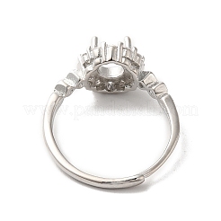 Adjustable Alloy Pad Ring Settings&nbsp;KK-C022-01D-P